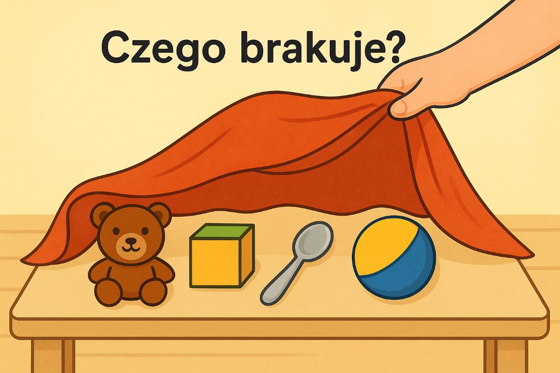 Znikające przedmioty – zabawa na pamięć i koncentrację